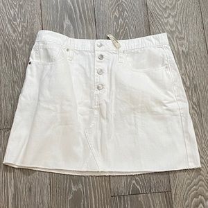 NWT Madewell Rigid Denim A-Line Skirt